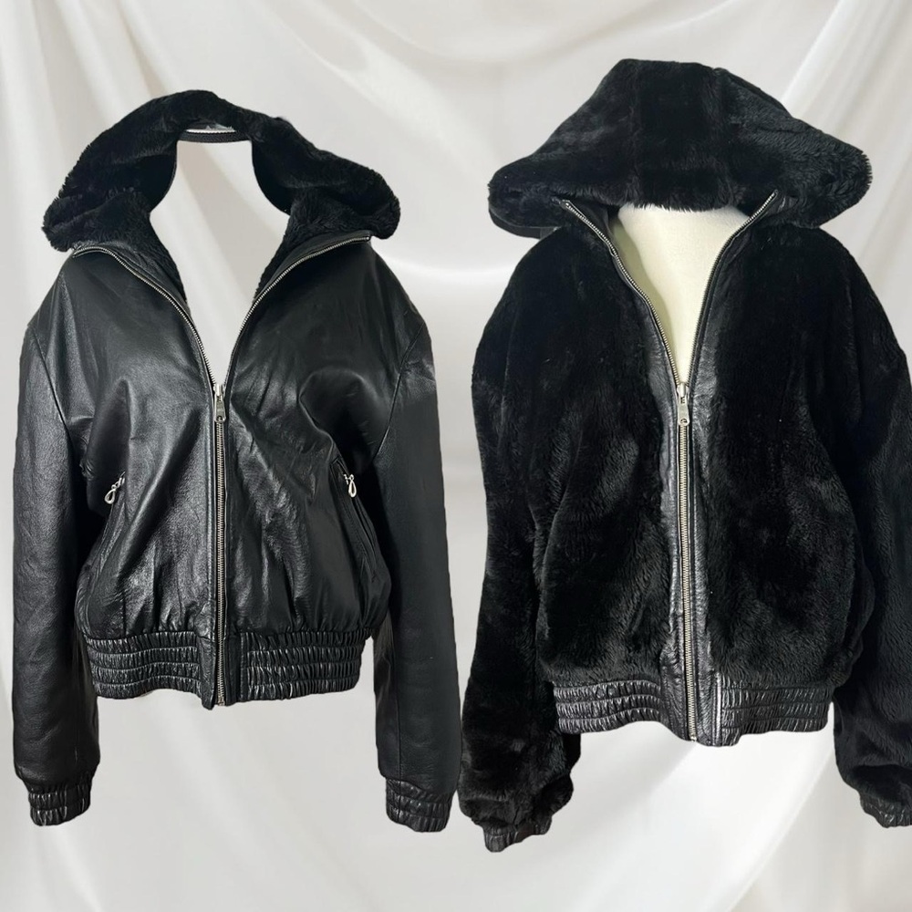 Raw Flavor | Vintage Leather Fur Coat